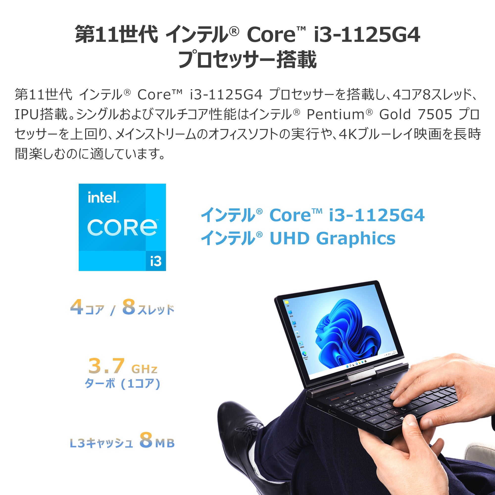 GPD Pocket 3 Pro（Core i3-1125G4/16GB/512GB）国内正規版 – GPD