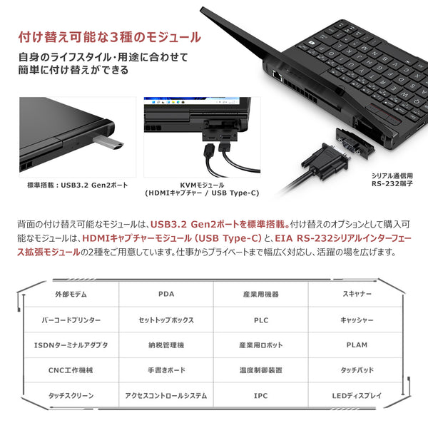 【先行予約/5月17日発売】GPD Pocket 3 Pro（Core i3-1125G4/16GB/512GB）国内正規版