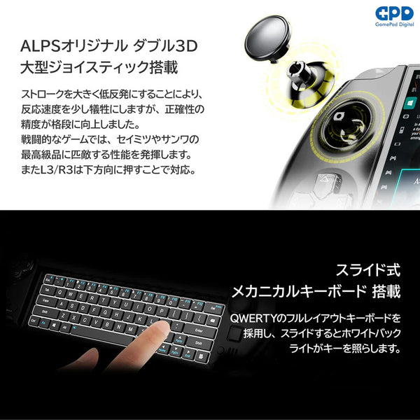 GPD WIN4 2024（Ryzen 7 8840U）国内正規版