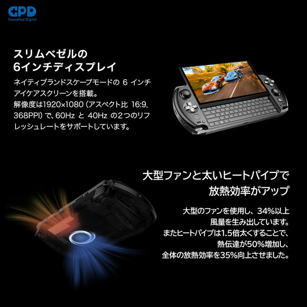 GPD WIN4 2025（Ryzen 8840U/Ryzen AI 9 HX 370）国内正規版