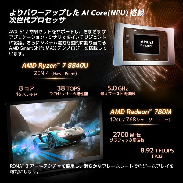 【先行予約★特典付き】GPD WIN Mini 2025（Ryzen AI 9 HX 370/Ryzen7 8840U）国内正規版 天空オリジナルパッケージ