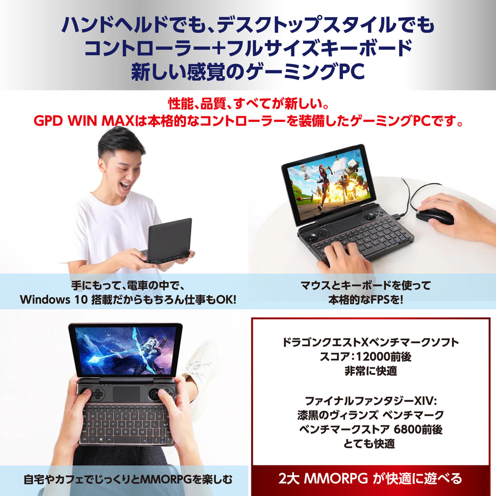 GPD WIN MAX 1TB換装済み（Core i5-1035G7/16GB/512GB+512GB/特典付き