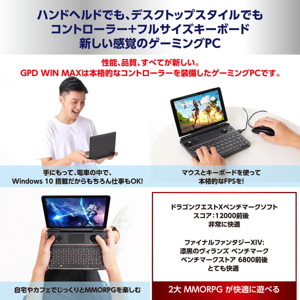 GPD WIN MAX 1TB換装済み（Core i5-1035G7/16GB/512GB+512GB/特典付き)
