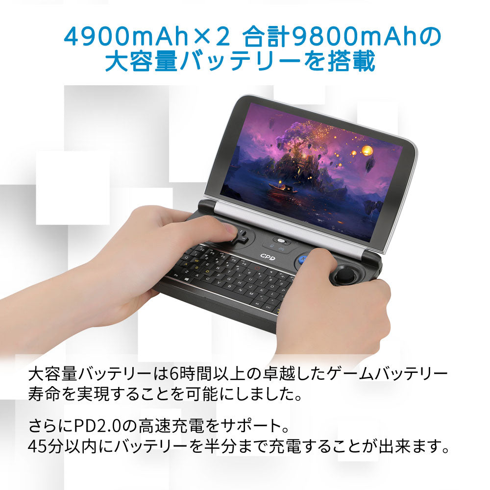PC/タブレット【動作確認済み】GPD WIN2 256GB【破損有り】